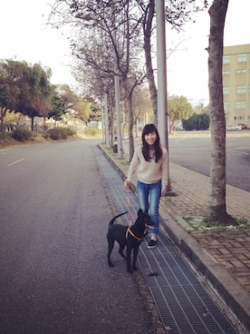 YUさん(レディース・152cm)の冬コーディネート