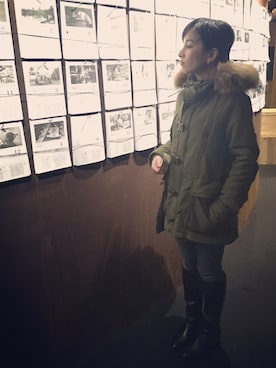 YUさん(レディース・152cm)の冬コーディネート