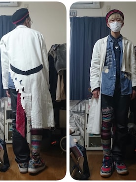 「ARIA（アリア）のアイテム」を使った、ぽーさん（メンズ・170cm）の冬コーディネート