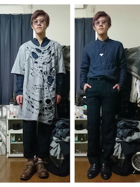 「フランクリーダー」｜ぽーさん（メンズ・170cm）の春コーディネート