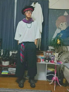 「ARIA（アリア）のアイテム」を使った、ぽーさん（メンズ・170cm）の夏コーディネート