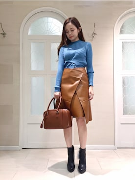 「JILL STUART（ジルスチュアート）のアイテム（トップス）」を使った、miyaさん（レディース・164cm）の秋コーディネート