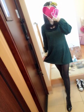 「ラメタイツ」｜sayaさん（レディース・156cm）の冬コーディネート