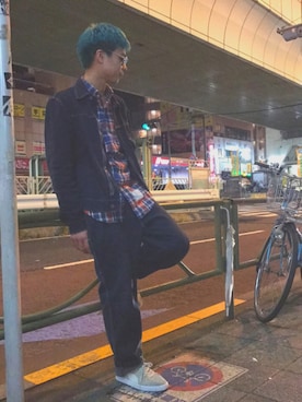 「Our Legacy（アワーレガシー）のアイテム（ジャケット/アウター）」を使った、ㅤ松本ゆうしさん（メンズ・171cm）の秋コーディネート