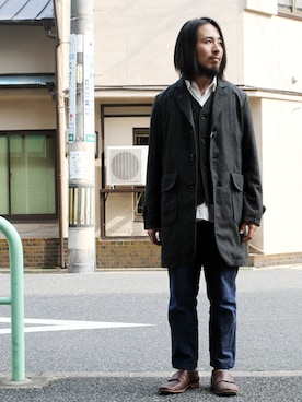「weac.（ウィークス）のアイテム（ジャケット/アウター）」を使った、パニ男さんさん（メンズ・165cm）の秋コーディネート