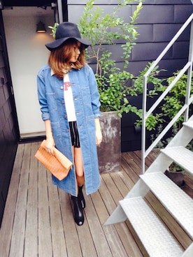 「TODAYFUL（トゥデイフル）のアイテム（チェスターコート）」を使った、Piさん（レディース・165cm）の秋コーディネート