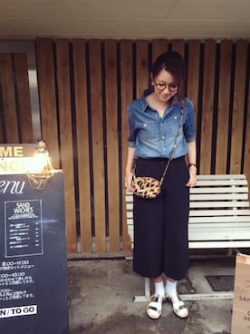 「アイテム（シャツ/ブラウス）」を使った、Piさん（レディース・165cm）の春コーディネート