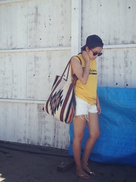 「beach」｜Piさん（レディース・165cm）の夏コーディネート