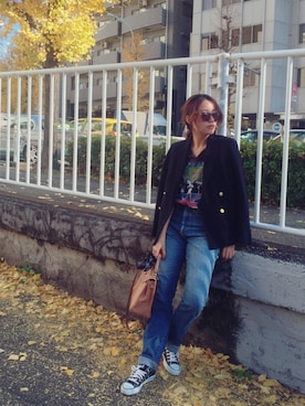 「HERMES（エルメス）のアイテム（バッグ）」を使った、Piさん（レディース・165cm）の冬コーディネート