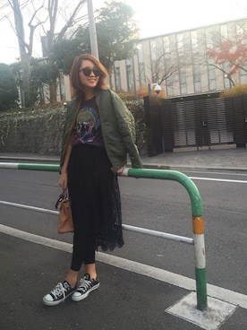 「HERMES（エルメス）のアイテム（バッグ）」を使った、Piさん（レディース・165cm）の冬コーディネート