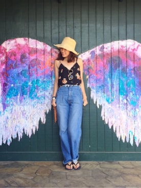 「denim」｜Piさん（レディース・165cm）の春コーディネート