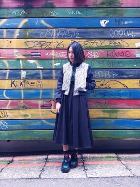 「Planet」｜劉桂彣さん（レディース・160cm）の春コーディネート