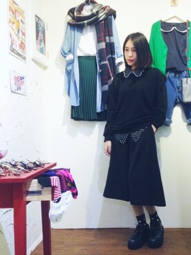 「Planet」｜劉桂彣さん（レディース・160cm）の春コーディネート