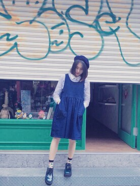 「Planet」｜劉桂彣さん（レディース・160cm）の春コーディネート