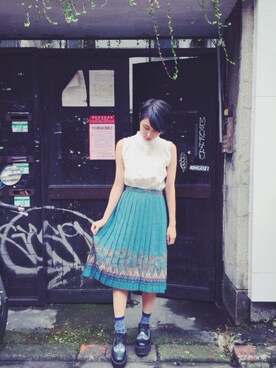 「streetsnap」｜「アイテム（その他シューズ）」を使った、劉桂彣さん（レディース・160cm）の春コーディネート