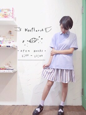 「planet（planet）のアイテム（ワンピース/ドレス）」を使った、劉桂彣さん（レディース・160cm）の夏コーディネート