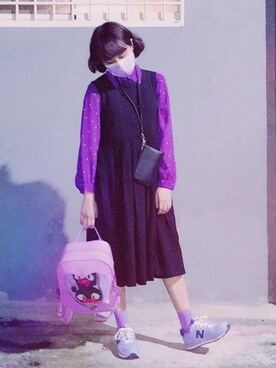 「planet（planet）のアイテム（ワンピース/ドレス）」を使った、劉桂彣さん（レディース・160cm）の夏コーディネート