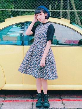 「SALA（サラ）のアイテム」を使った、劉桂彣さん（レディース・160cm）の秋コーディネート