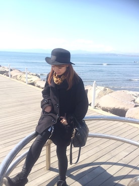 「ANNA SUI（アナスイ）のアイテム」を使った、高橋 恵【KENJE】さん（レディース・158cm）の春コーディネート