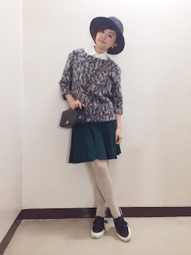 「JULIEN DAVID（ジュリエンデビッド）のアイテム」を使った、うえすぎ ともえさん（レディース・158cm）の秋コーディネート