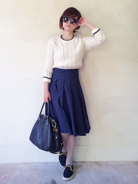 「charles anastase（シャルルアナスタス）のアイテム」を使った、うえすぎ ともえさん（レディース・158cm）の秋コーディネート