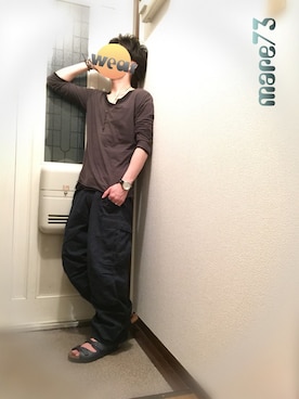 「CABANE de ZUCCa（カバンドズッカ）のアイテム（アクセサリー）」を使った、mare73さん（メンズ・169cm）の夏コーディネート