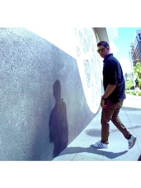 「CARRERA（カレラ）のアイテム」を使った、M A R T I N さん（メンズ・180cm）の夏コーディネート