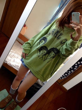 「WC（ダブル シー）のアイテム（その他トップス）」を使った、sippo.さん（レディース・159cm）の秋コーディネート