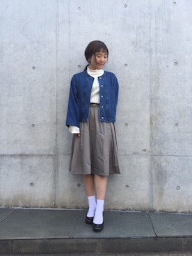 「Kastane（カスタネ）のアイテム（その他シューズ）」を使った、mikako zennoさん（レディース・149cm）の春コーディネート