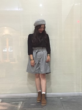 「アイテム（ブーティ）」を使った、mikako zennoさん（レディース・149cm・20代）の秋コーディネート