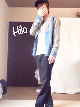 「Avoid（アヴォイド）のアイテム」を使った、Hiloさん（メンズ・165cm）の秋コーディネート