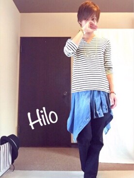 「FREAK'S STORE（フリークスストア）のアイテム（ネックレス）」を使った、Hiloさん（メンズ・165cm）の春コーディネート