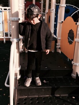 「kids fashion」｜boboさん（キッズ・110cm）の秋コーディネート
