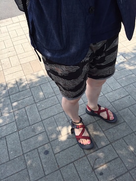 「POST O'ALLS（ポストオーバーオールズ）のアイテム（その他アウター）」を使った、なそんさん（レディース・159cm）の夏コーディネート
