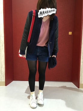 「Vert Dense（ヴェールダンス）のアイテム（ジャケット/アウター）」を使った、ericaさん（レディース・158cm）の冬コーディネート