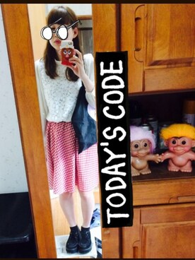 「#ガーリー」｜「アイテム（その他）」を使った、miさん（レディース・163cm）の春コーディネート