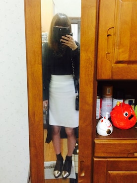 「ISOOK（アイスー）のアイテム（ブーツ）」を使った、miさん（レディース・163cm）の春コーディネート