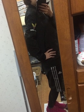 「BIGBANG（ビッグバン）のアイテム（ジャケット/アウター）」を使った、miさん（レディース・163cm）の秋コーディネート