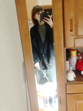 「ISOOK（アイスー）のアイテム（ブーティ）」を使った、miさん（レディース・163cm）の冬コーディネート