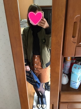 「ISOOK（アイスー）のアイテム（ブーティ）」を使った、miさん（レディース・163cm）の冬コーディネート