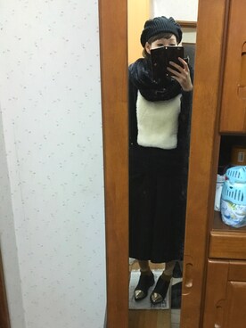 「ISOOK（アイスー）のアイテム（ブーツ）」を使った、miさん（レディース・163cm）の春コーディネート