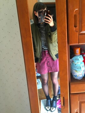 「ISOOK（アイスー）のアイテム（ブーティ）」を使った、miさん（レディース・163cm）の春コーディネート