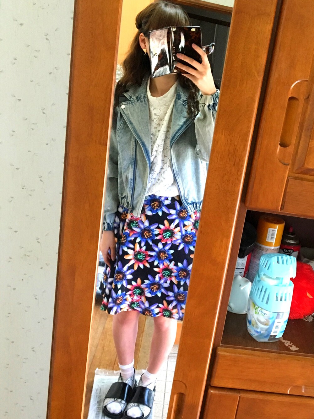 「murua、はるコーデ、date style♡」｜「MURUAのアイテム（サンダル、その他）」を使った、miさん（レディース・163cm）の春コーディネートの1枚目の写真