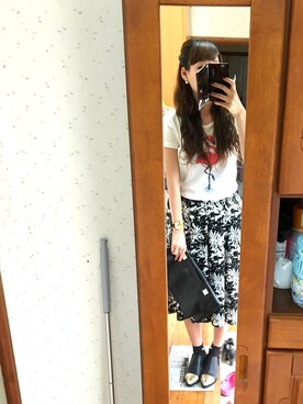 「ISOOK（アイスー）のアイテム（ブーティ）」を使った、miさん（レディース・163cm）の夏コーディネート