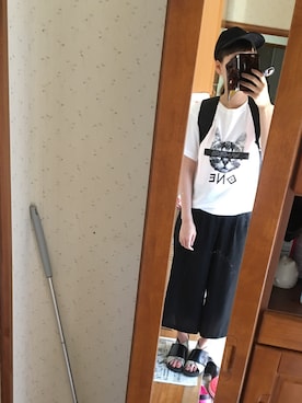「FIG&VIPER（フィグアンドバイパー）のアイテム（キャップ）」を使った、miさん（レディース・163cm）の夏コーディネート