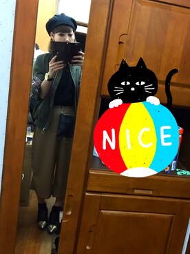 「ISOOK（アイスー）のアイテム（ブーティ）」を使った、miさん（レディース・163cm）の秋コーディネート