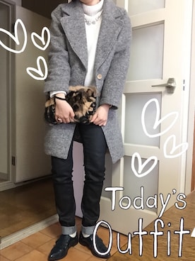 「栄」｜aya◡̈*❤︎さん（レディース・163cm）の冬コーディネート
