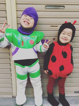 「ハロウィン 仮装」｜「アイテム（オールインワン・サロペット）」を使った、sato.y.o127さん（レディース・157cm）の秋コーディネート