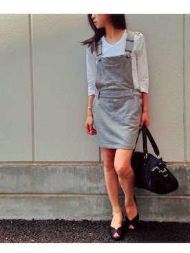 「#サロペット」｜Mitsukoさん（レディース・156cm）の夏コーディネート
