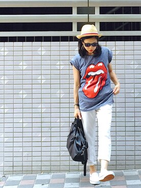 「ATMOSPHERE（アトモスフィア）のアイテム」を使った、Mitsukoさん（レディース・156cm）の夏コーディネート